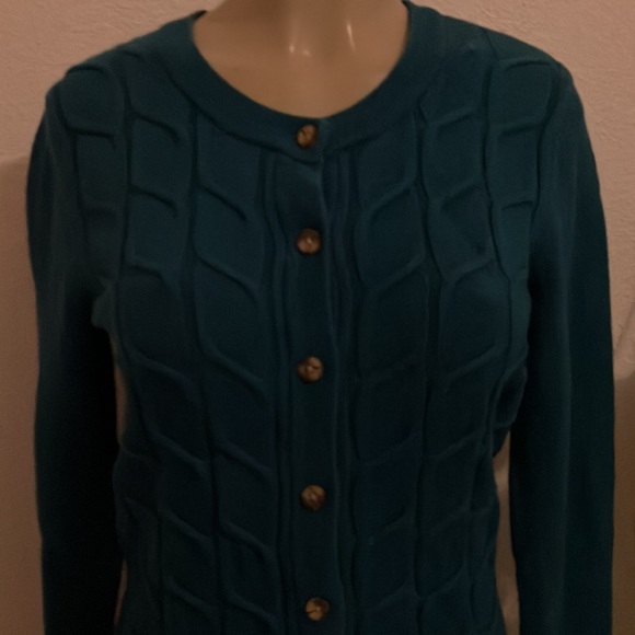 Merona Knit Sweater Green Cardigan - Picture 4 of 10